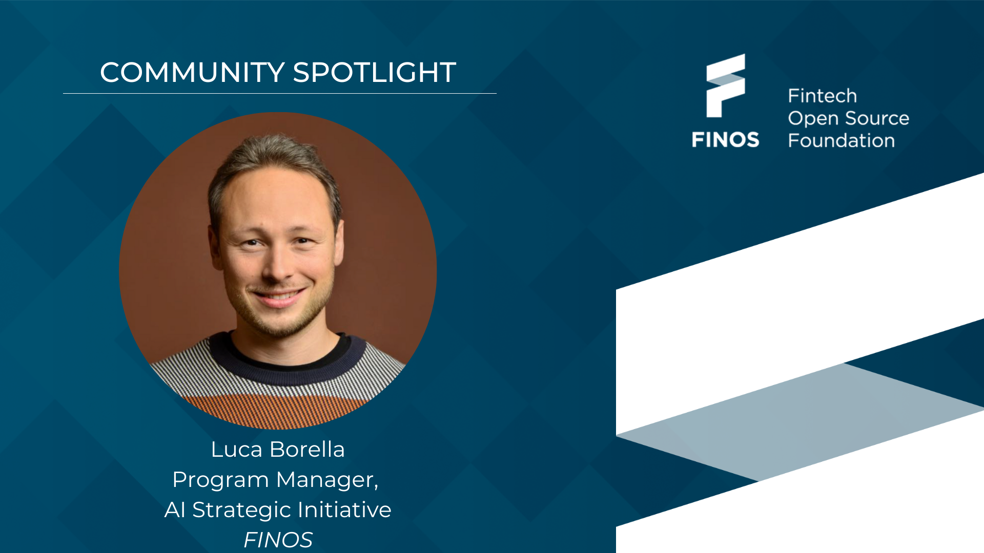 Finos resource center community spotlight luca borella